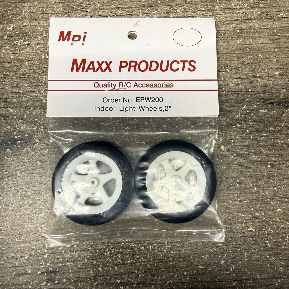 MPI Maxx Products EPW200 Indoor Light Foam Wheels 2 Inch RC Model Parts 2pk
